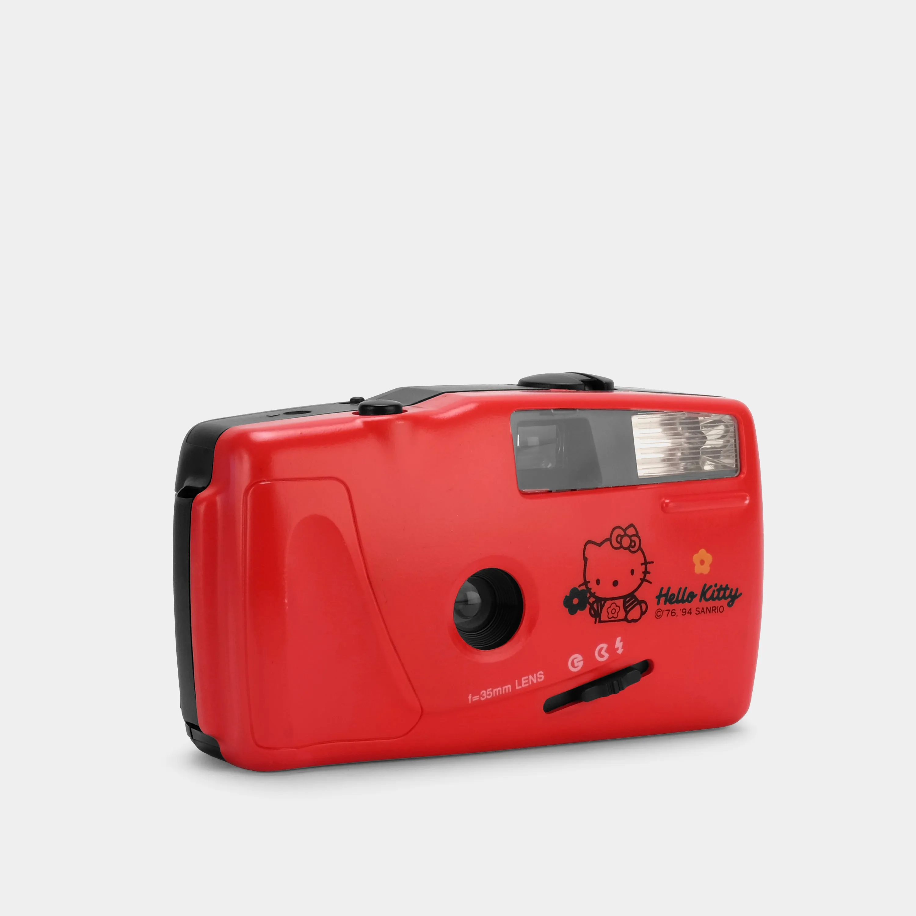 Hello Kitty Red 35mm Point and Shoot Film Camera with Case