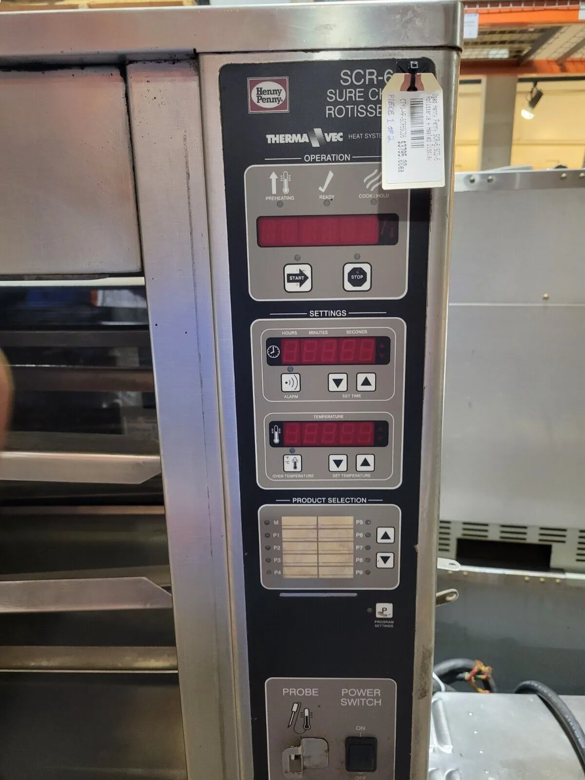 Henny Penny SCD-6 Rotisserie Base Warming Cabinet & Display Combo