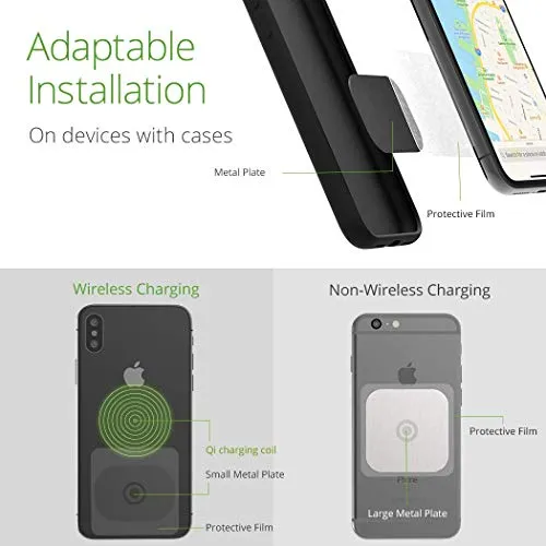 iOttie iTap 2 Magnetic Air Vent Car Mount Holder, Cradle for IPhone Xs Max R 8 Plus 7 Samsung Galaxy S10 E S9 S8 Plus Edge Note 9 & Other Smartphones