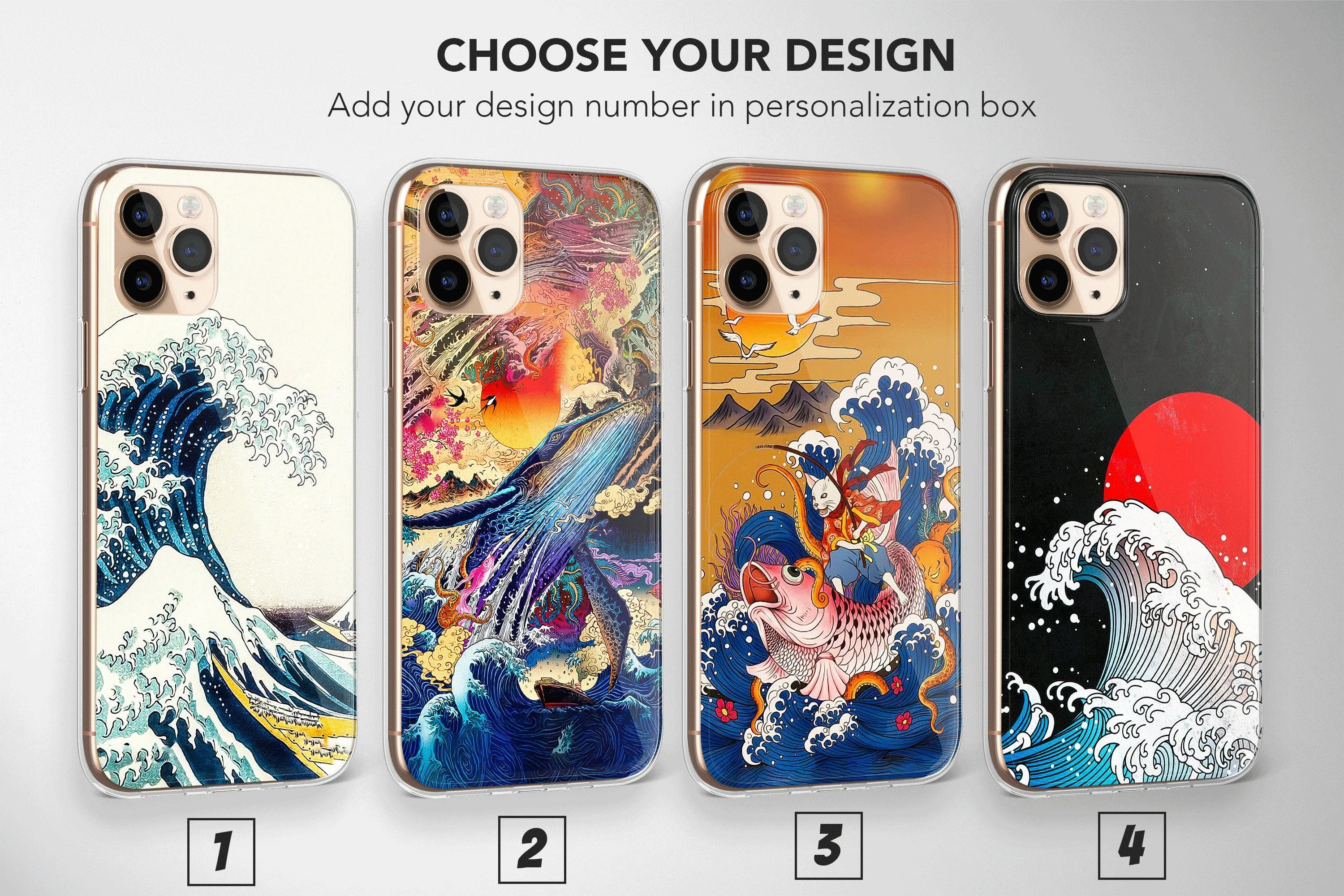 Japanese Wave Phone Case Kanagawa Cover
