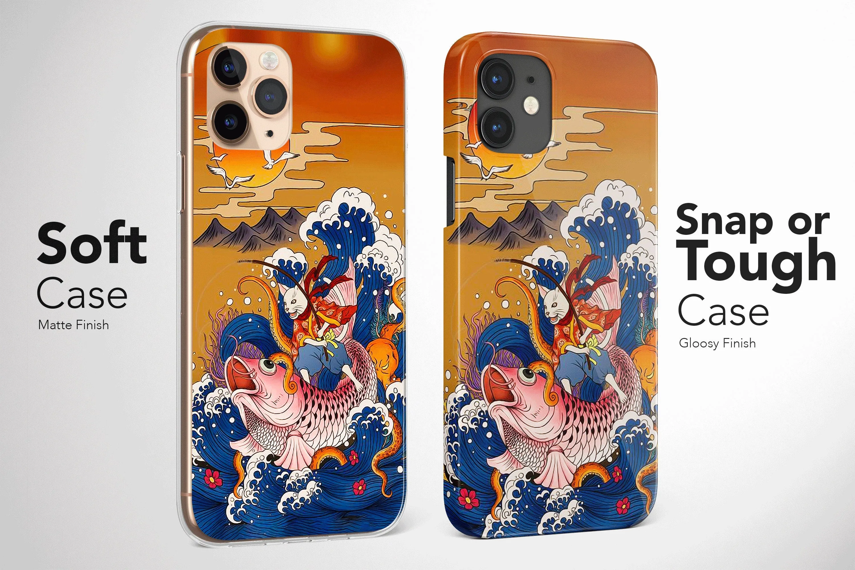 Japanese Wave Phone Case Kanagawa Cover