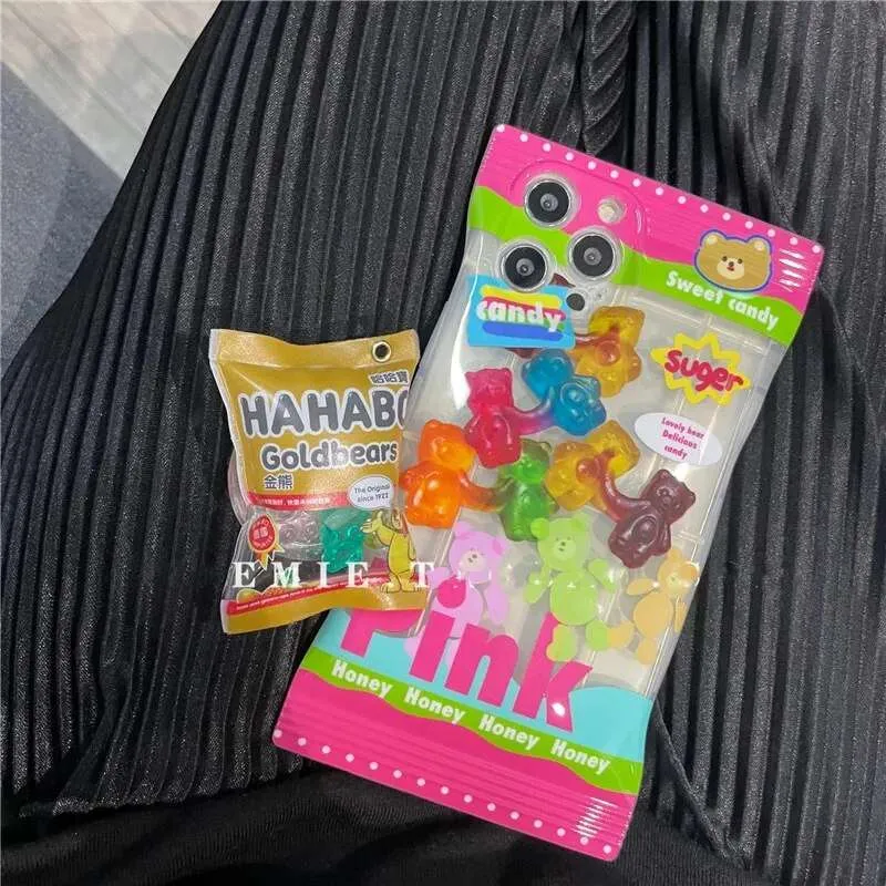 Kawaii Gummy Bears iPhone Case with Holder