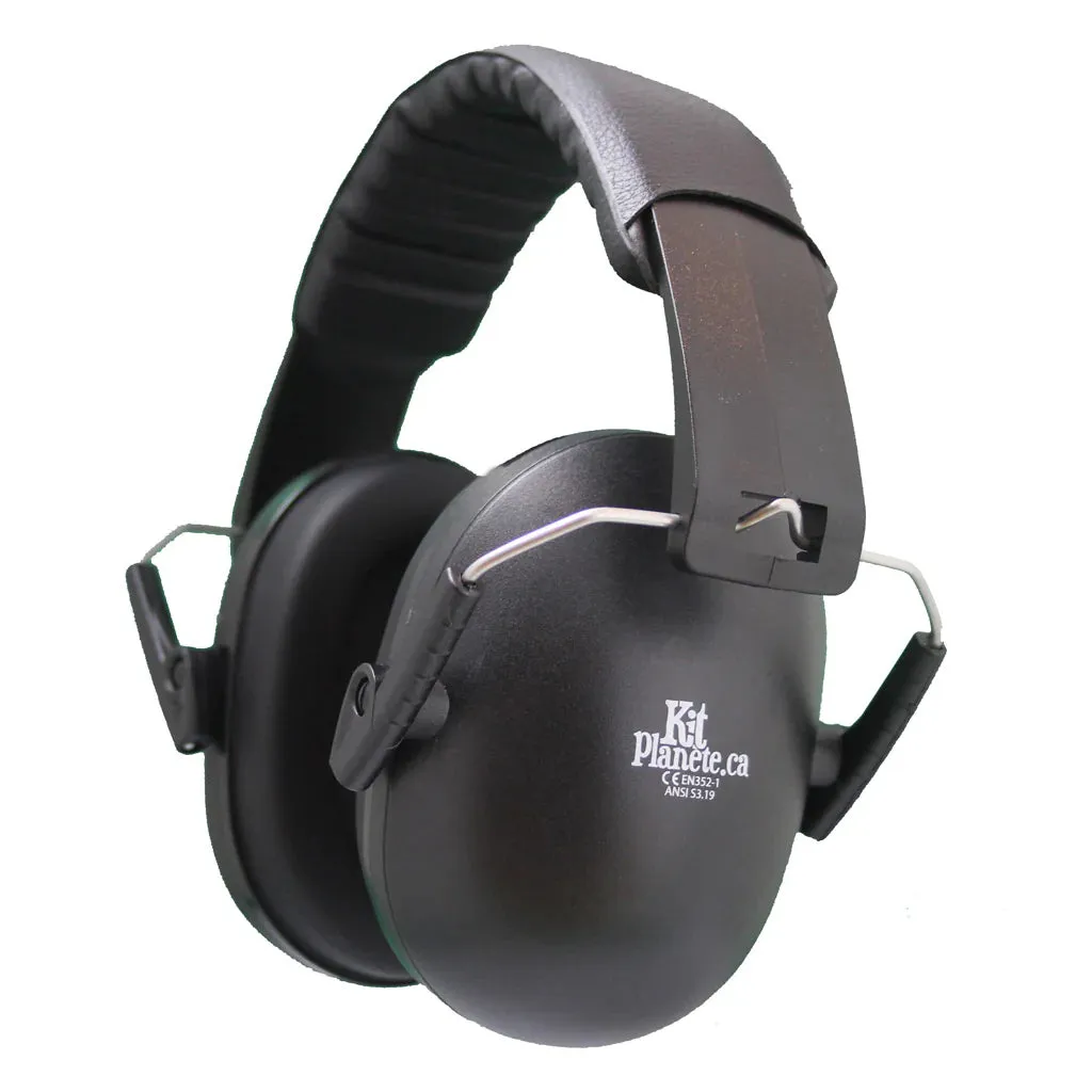 Kit Planete Compact/Travel Black Noise Protector Earmuffs