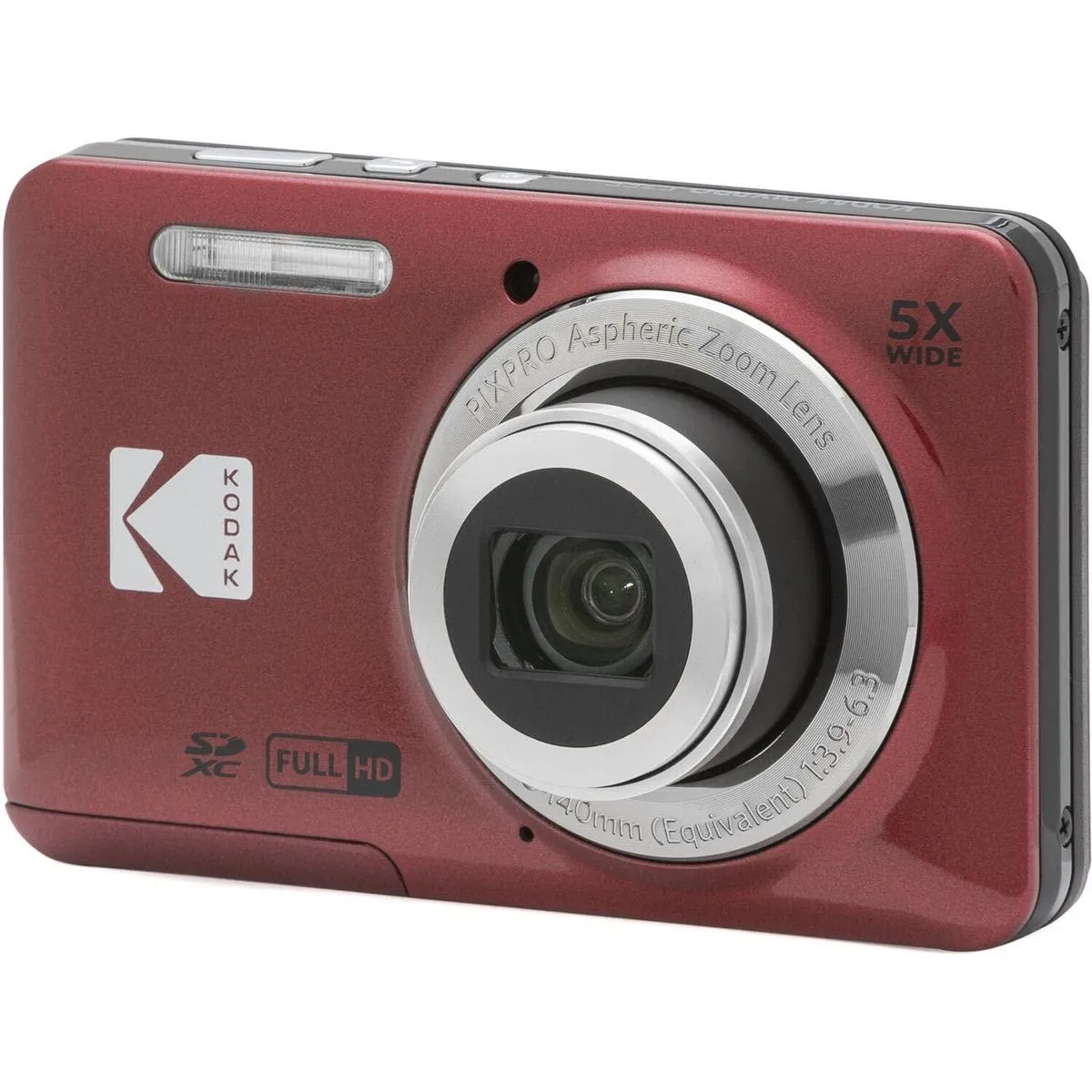 KODAK PIXPRO Friendly Zoom FZ55-RD 16MP Digital Camera with 5X