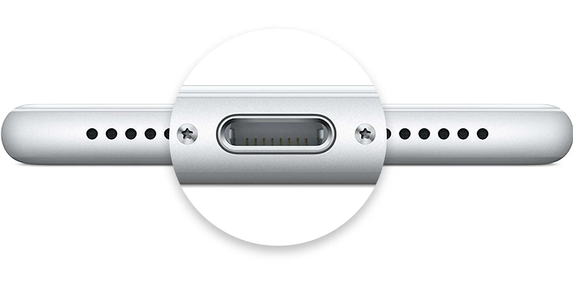 Lightning To Usb Charge and Data Sync Lightning Cable for Apple iPhone SE (2019)- 1 M White