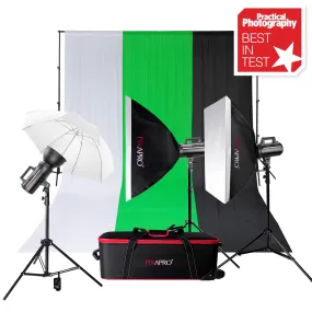 LUMI200II Portrait Photography Professional Studio Flash Light Kit
