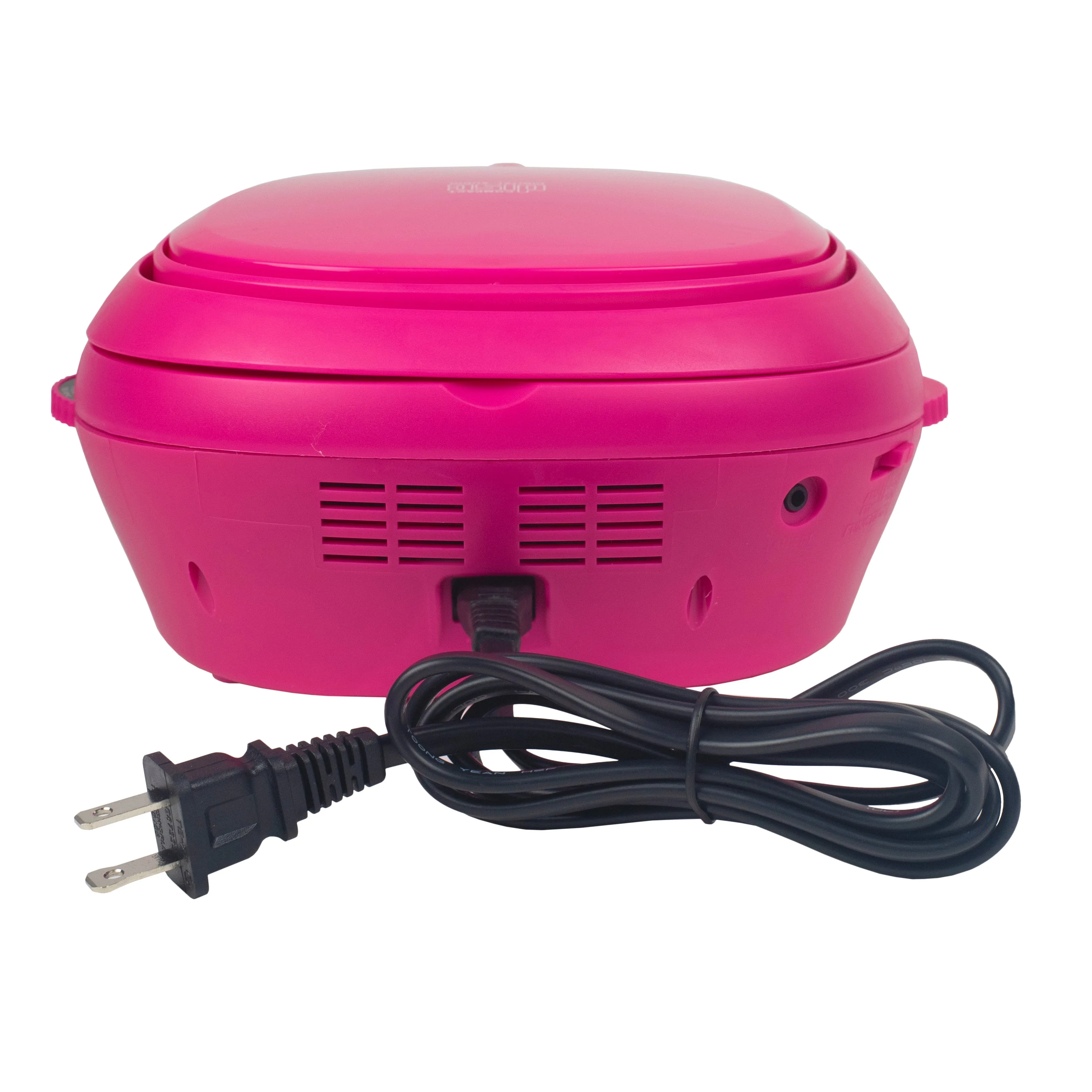 Magnavox MD6924-PK Portable Top Loading CD Boombox with AM/FM Stereo Radio in Pink