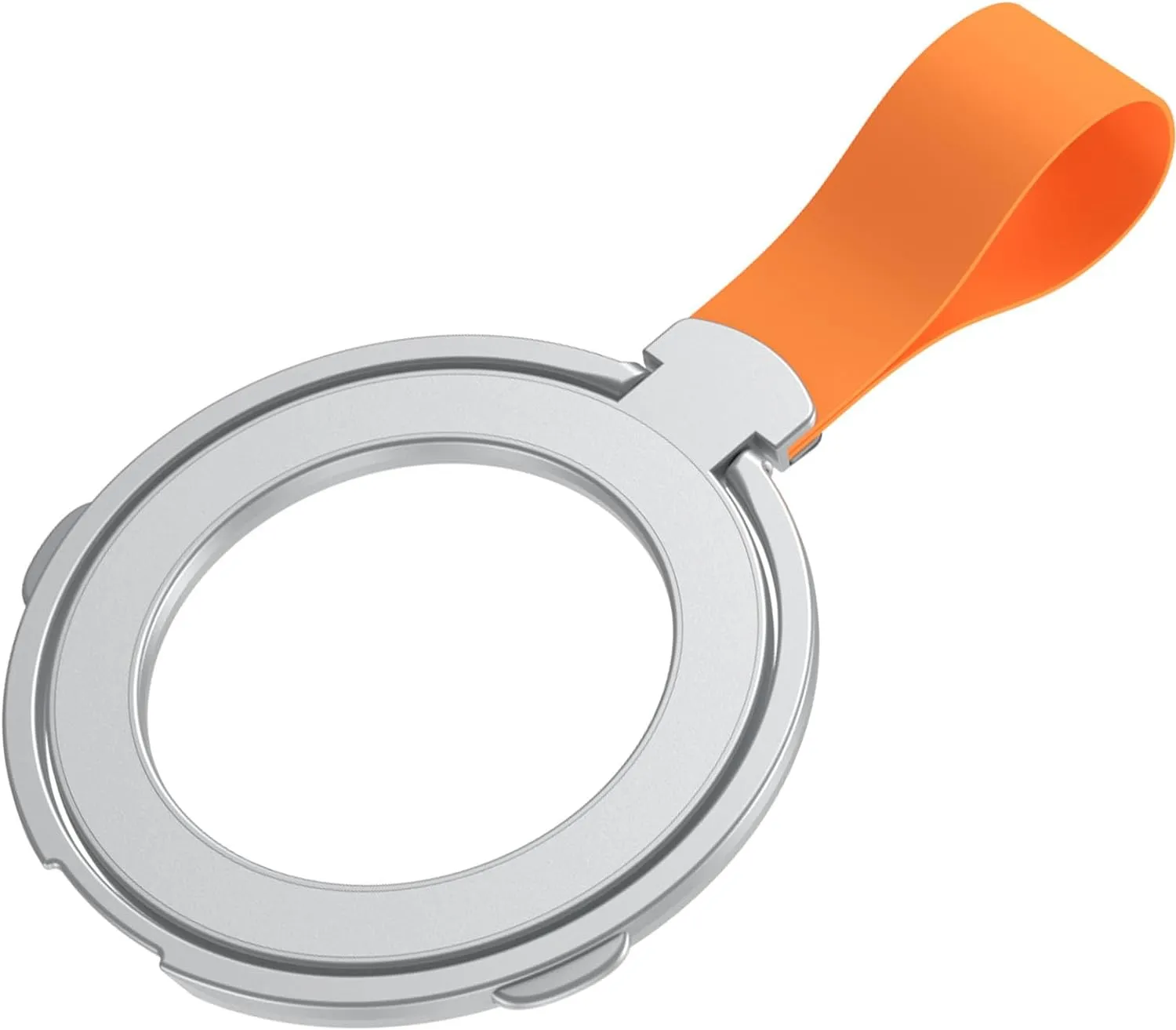 Magnetic Ring Holder With Finger Loop Compatible MagSafe iPhone-Silver