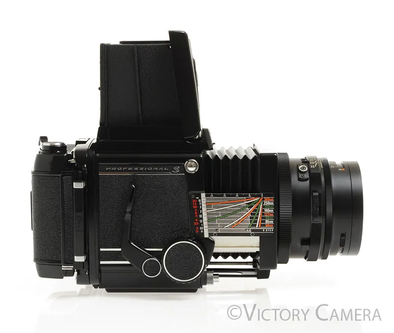 Mamiya RB67 Pro S Camera w/ 90mm F3.8 Lens 120 Back WLVF -Clean, Good Seals-
