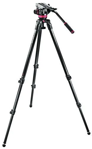 Manfrotto 502AH Video Head & MT055XPRO3 Aluminum Tripod Kit