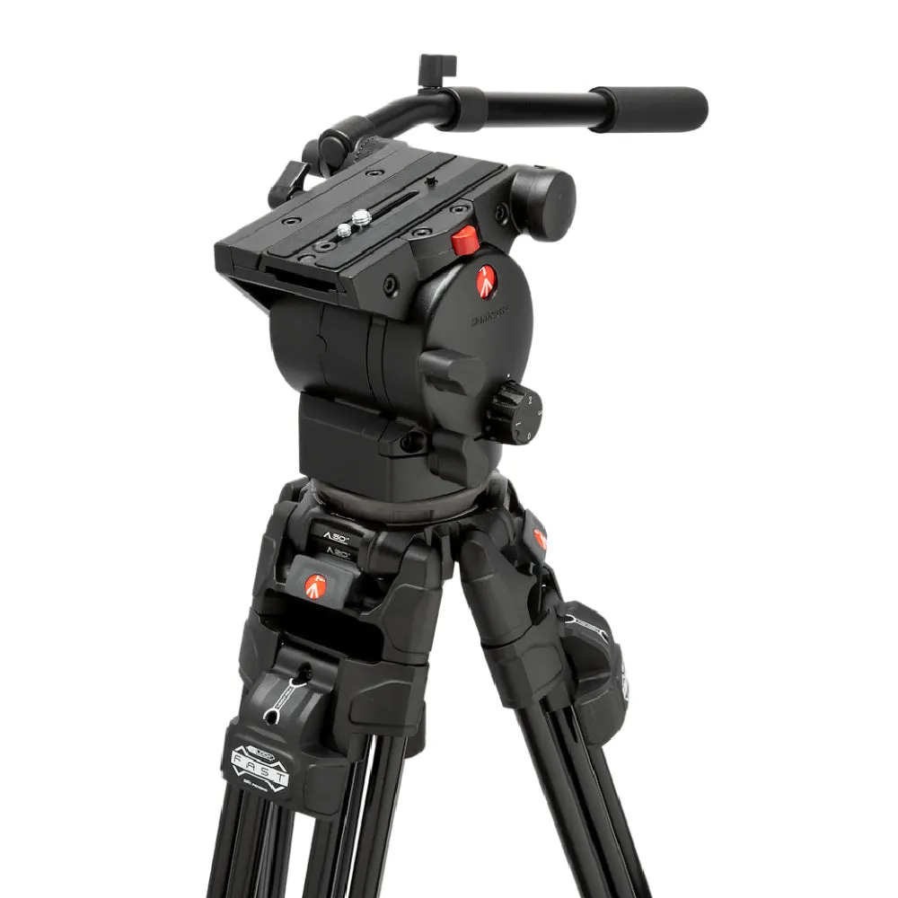 Manfrotto 526 P Video Head with 645 Fast Twin Aluminum Triprod