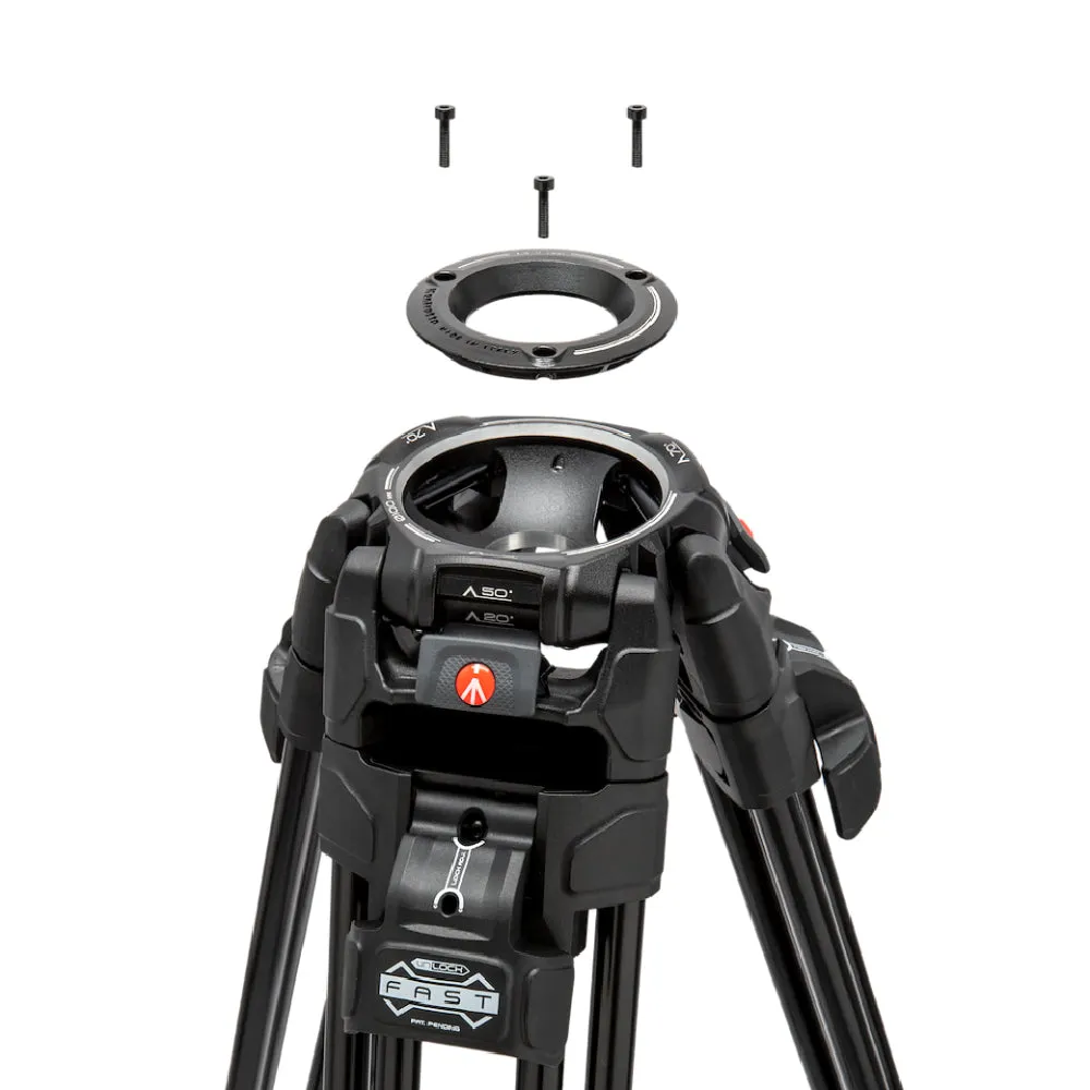 Manfrotto 526 P Video Head with 645 Fast Twin Aluminum Triprod
