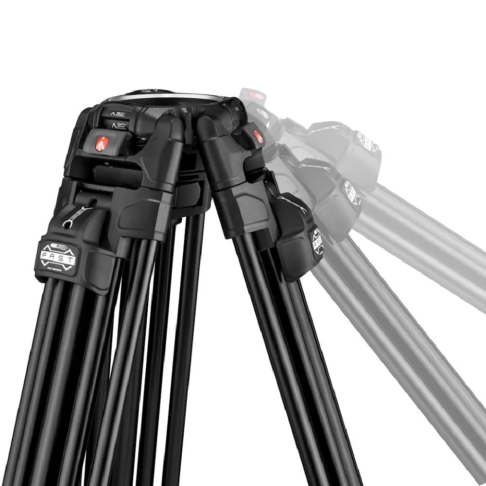 Manfrotto 526 P Video Head with 645 Fast Twin Aluminum Triprod