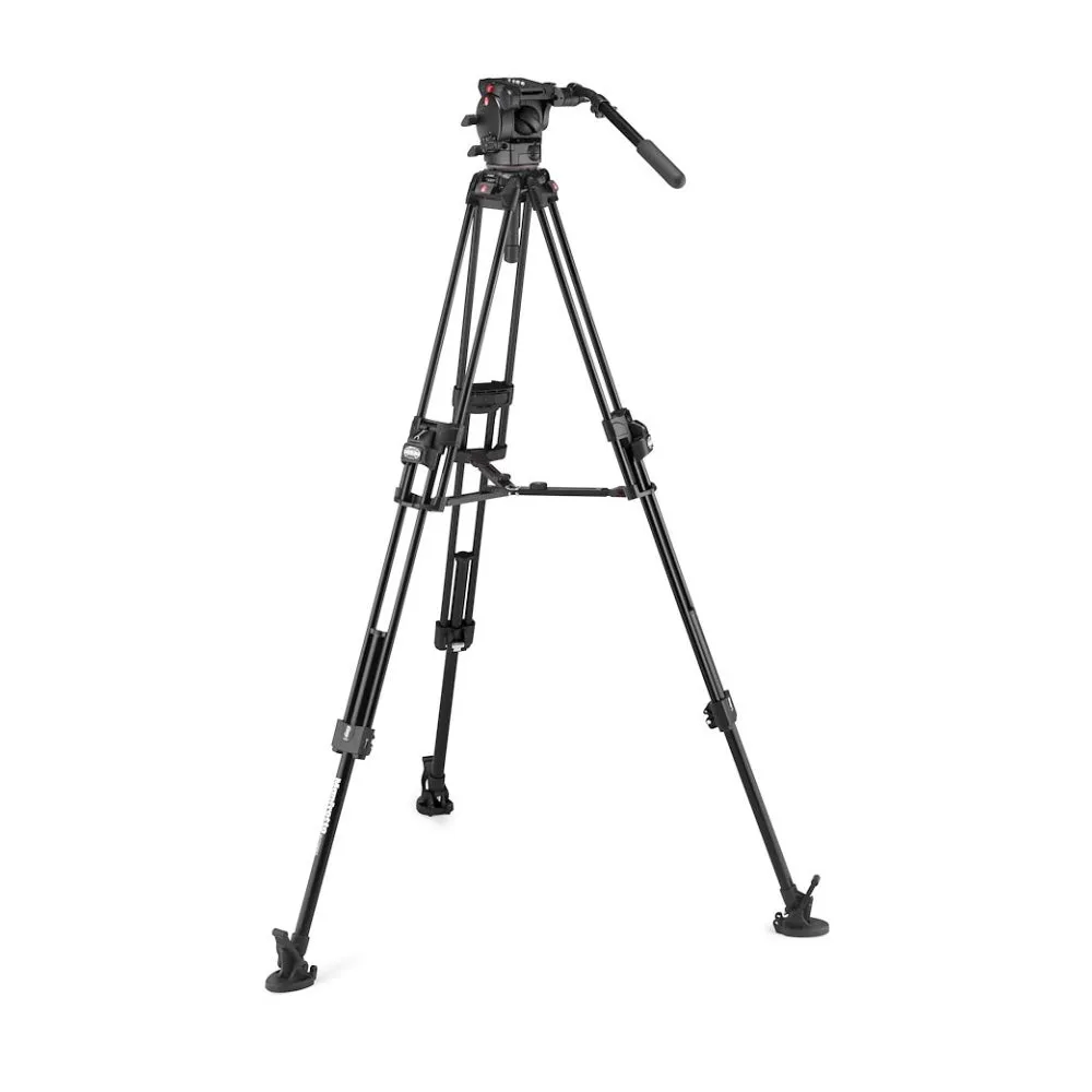 Manfrotto 526 P Video Head with 645 Fast Twin Aluminum Triprod