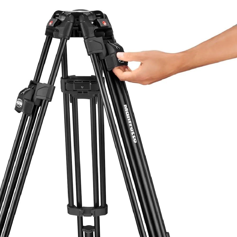 Manfrotto 526 P Video Head with 645 Fast Twin Aluminum Triprod