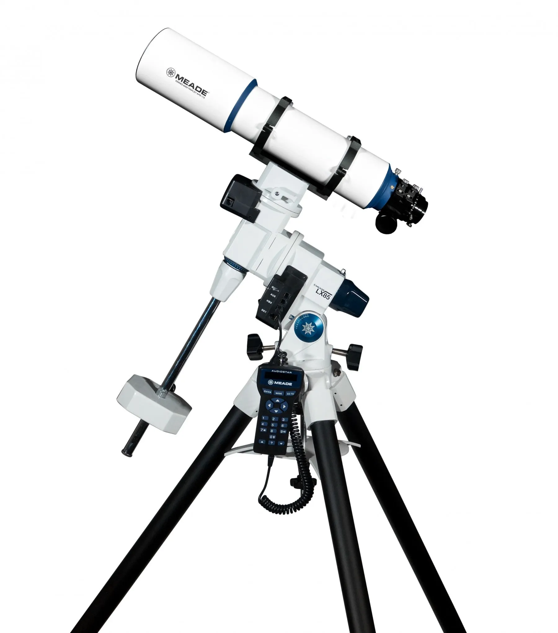 Meade 115mm Triplet APO Refractor on LX85 GoTo Equatorial Mount - 217009