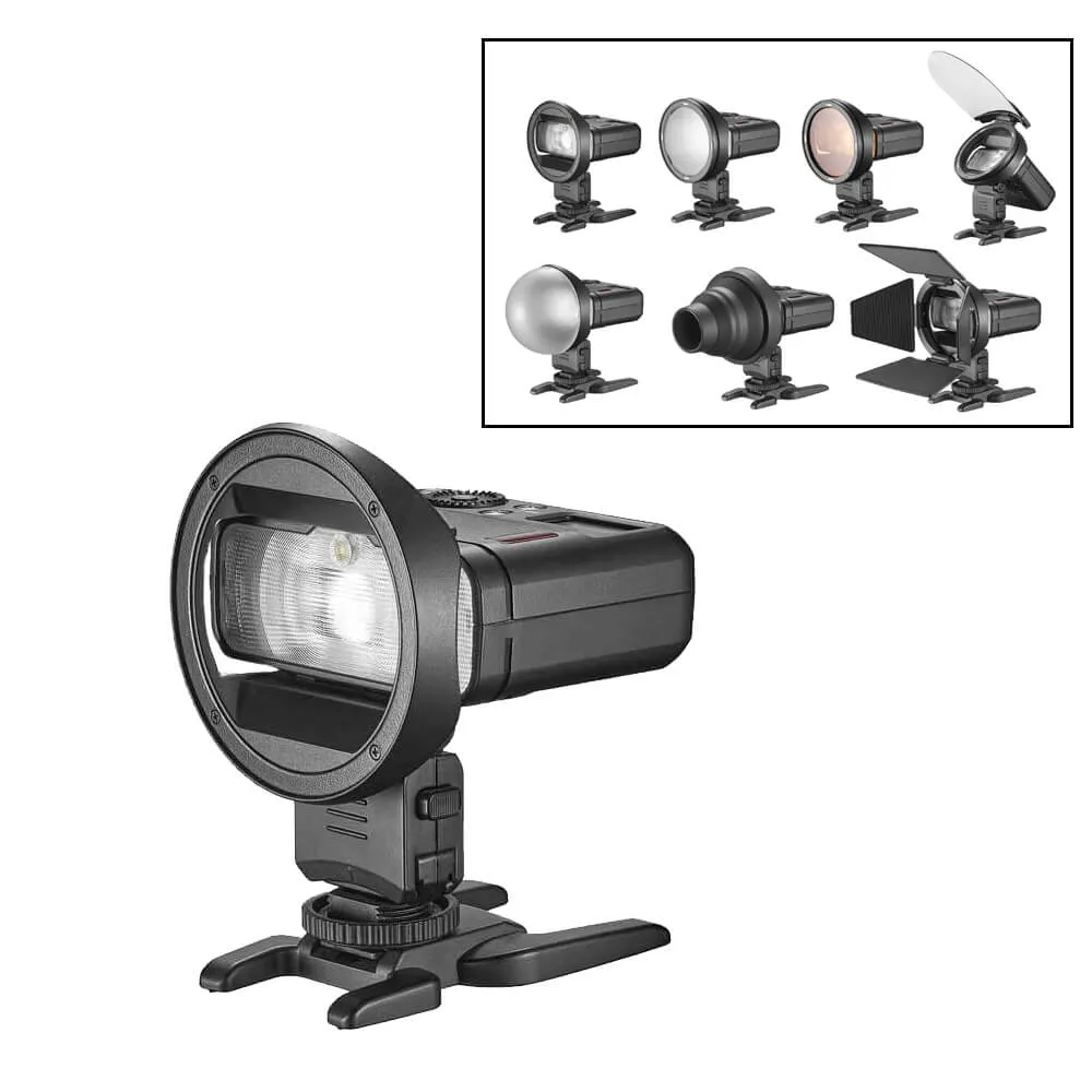MF12 Macro Flash & Round Head Accessory Kit