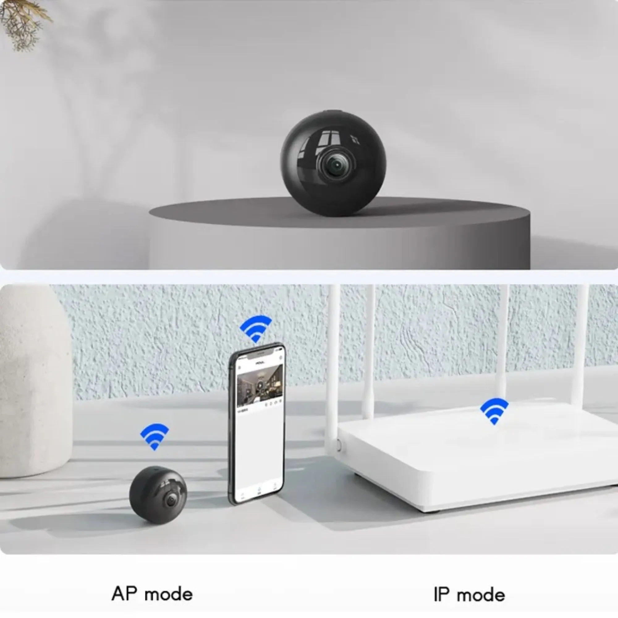 Mini Magnetic Wi-Fi 1080P Security Camera with Night Vision and Motion Detection