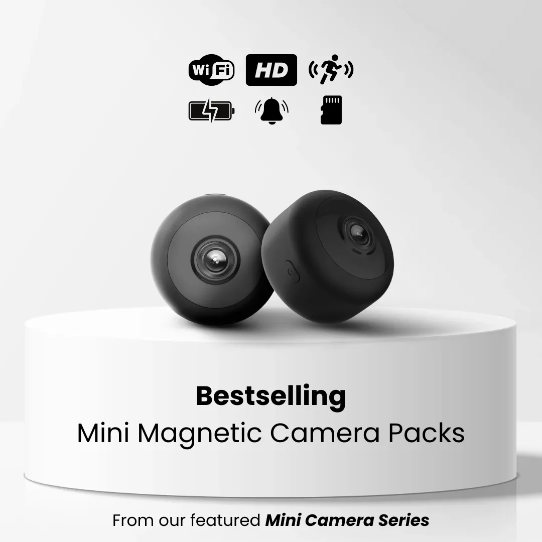 Mini Magnetic Wi-Fi 1080P Security Camera with Night Vision and Motion Detection