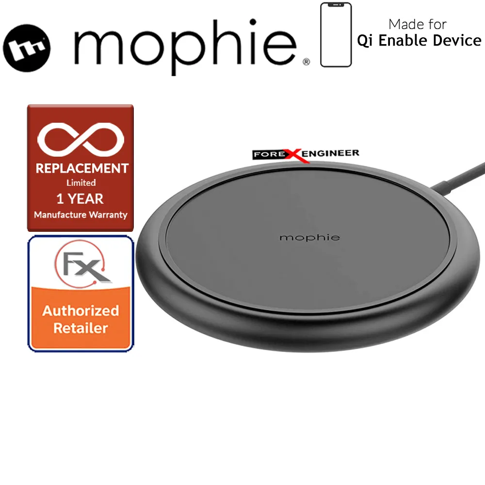 Mophie Charge Stream Pad Plus - up to 10W of power for fast-charging speeds - Black
