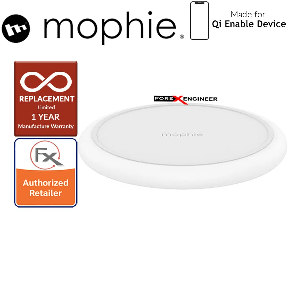 Mophie Charge Stream Pad Plus - up to 10W of power for fast-charging speeds - White