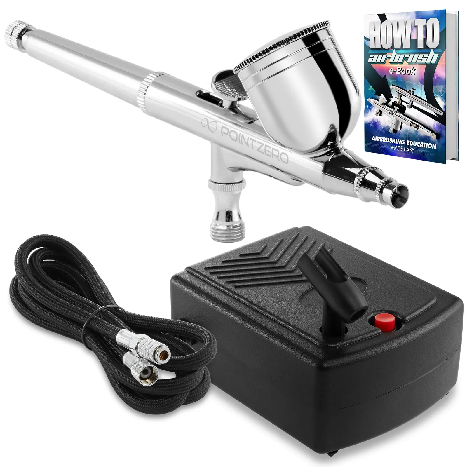 Multi-Purpose Dual-Action Airbrush Mini Compressor Kit