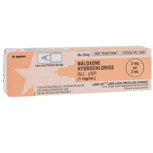Naloxone Prefilled Syringe for Injection with Luer-Jet Connector 2 mL (Rx)