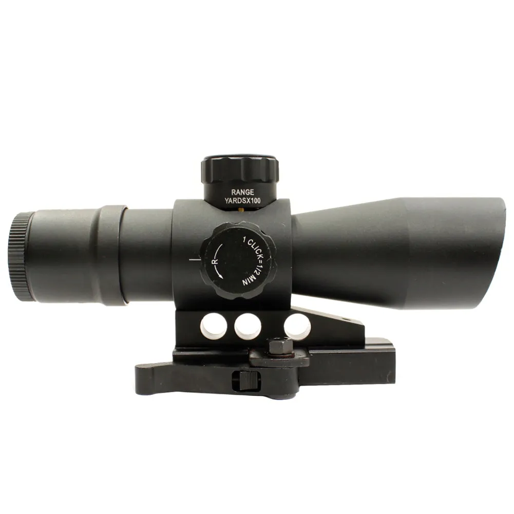 NcSTAR Gen 2 Mark III 4x32 Compact Mil-Dot Sniper Scope with QD Mount