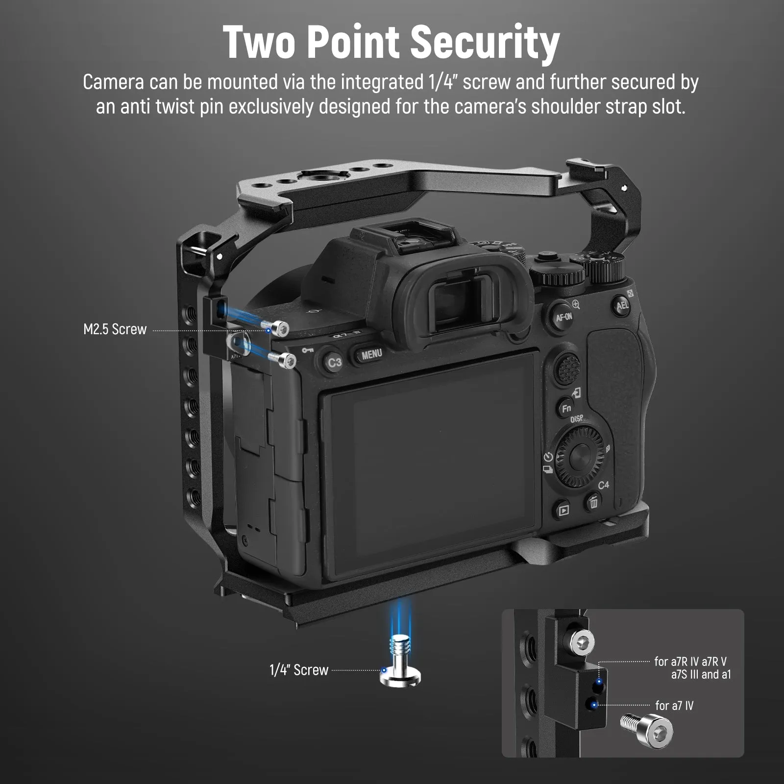 NEEWER CA004 Camera Cage For Sony a7 IV/a7R IV/a7R V/a7S III/a1