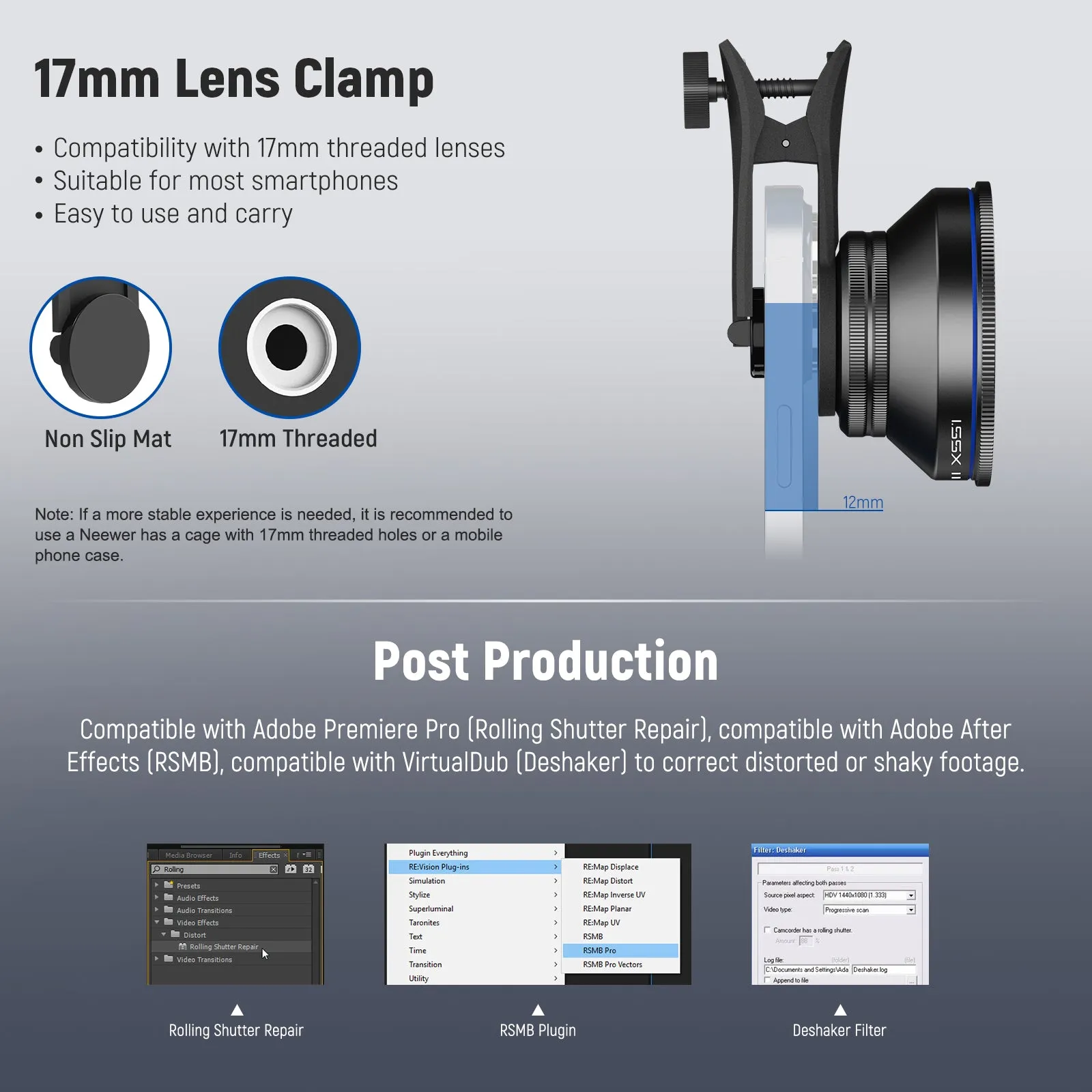 NEEWER LS-43 PRO 1.55x Blue Flare Anamorphic Lens | Pre-order