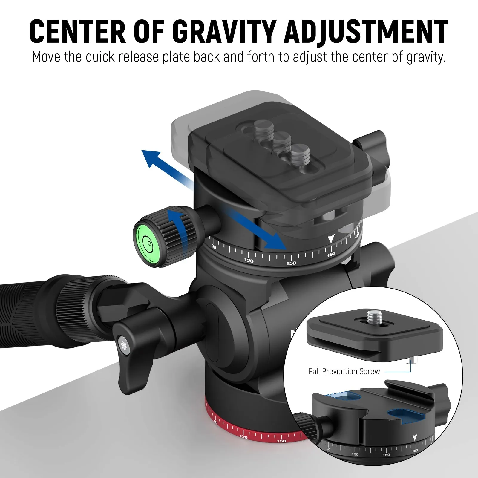 Neewer Metal Fluid Head Tripod Head