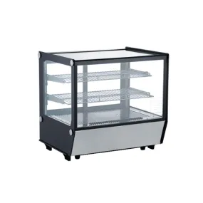 Nella 28" Square Glass Countertop Refrigerated Showcase - 4.2 Cu. Ft.