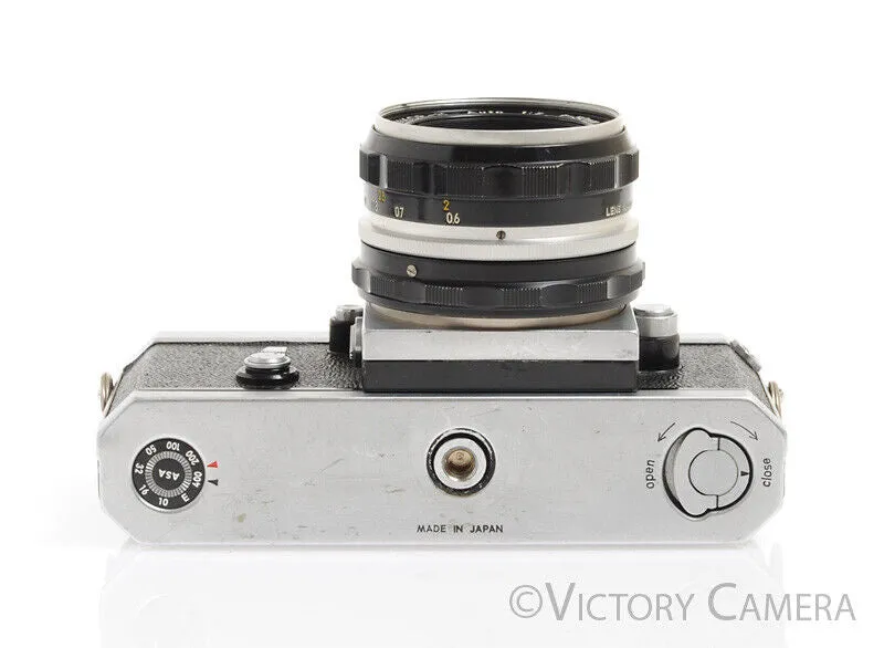 Nikon F Early 1960/61 64xxx w/ 50mm f2 Lens, Eye Level Finder -Good Seals-