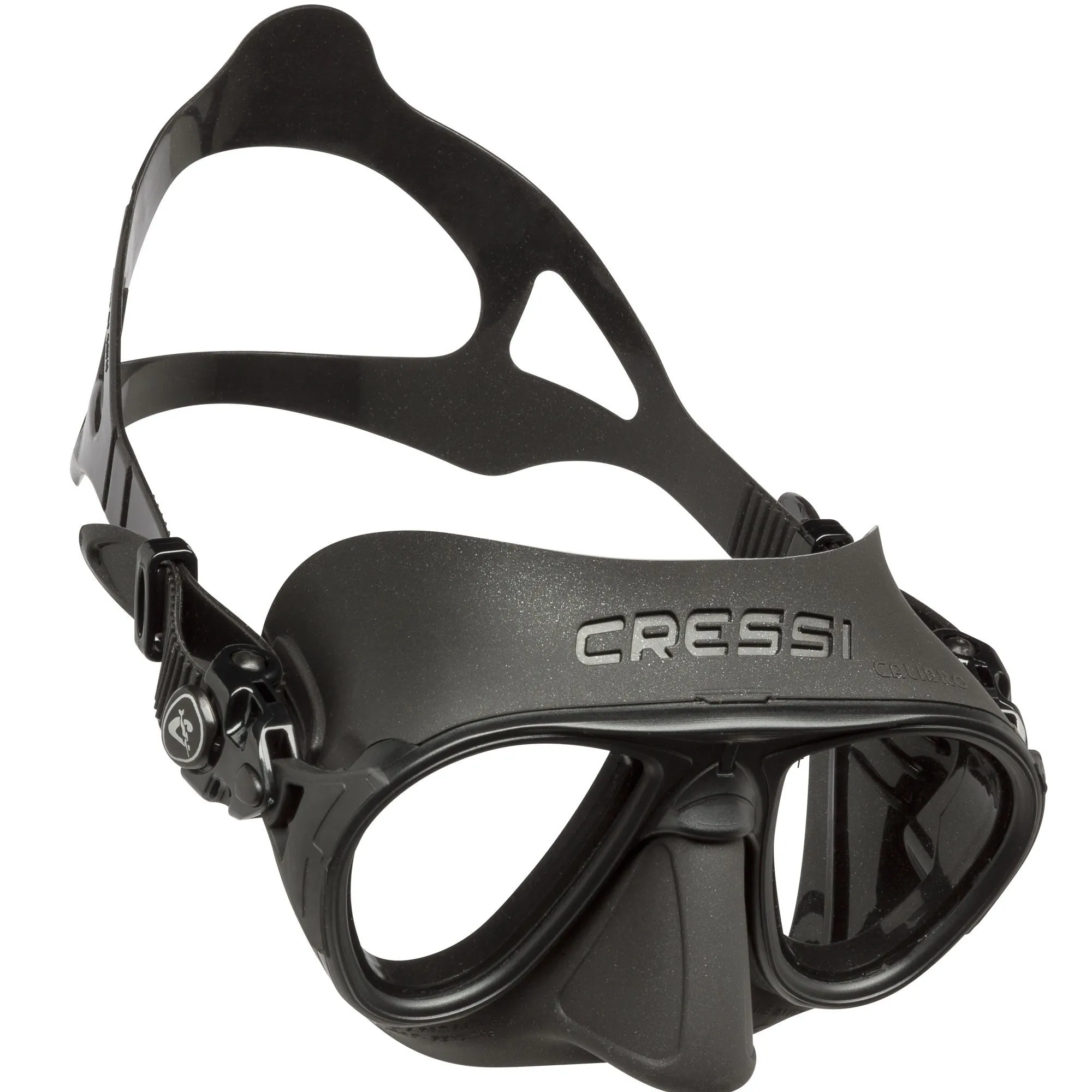 Open Box Cressi Calibro SF Dive Mask - Black / Black