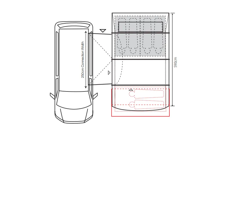 Outdoor Revolution Cayman Cacos AIR SL Low Driveaway Awning