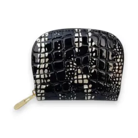 Oyalah Croc-Embossed Coin Purse