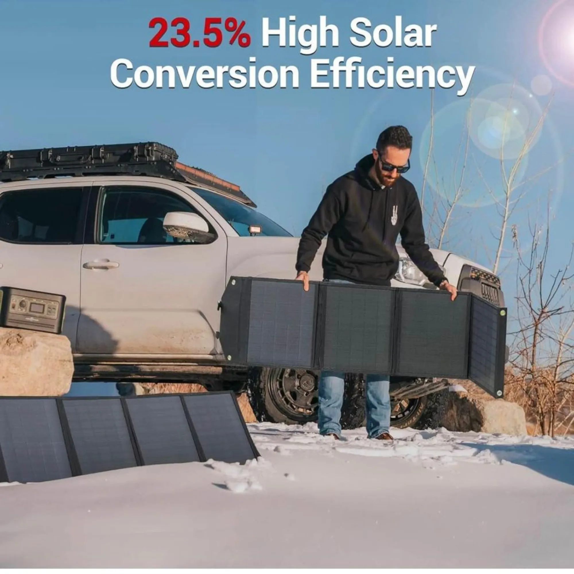 PA3B 300W Portable Solar Power Station – 288Wh Backup Energy Generator for Emergencies and Outdoor Use
