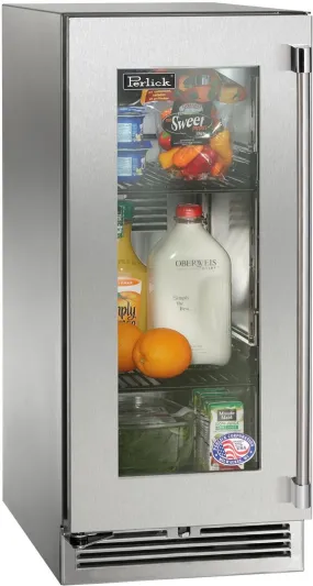 Perlick 15 inch Signature Series Compact Refrigerator HP15RS-4-3