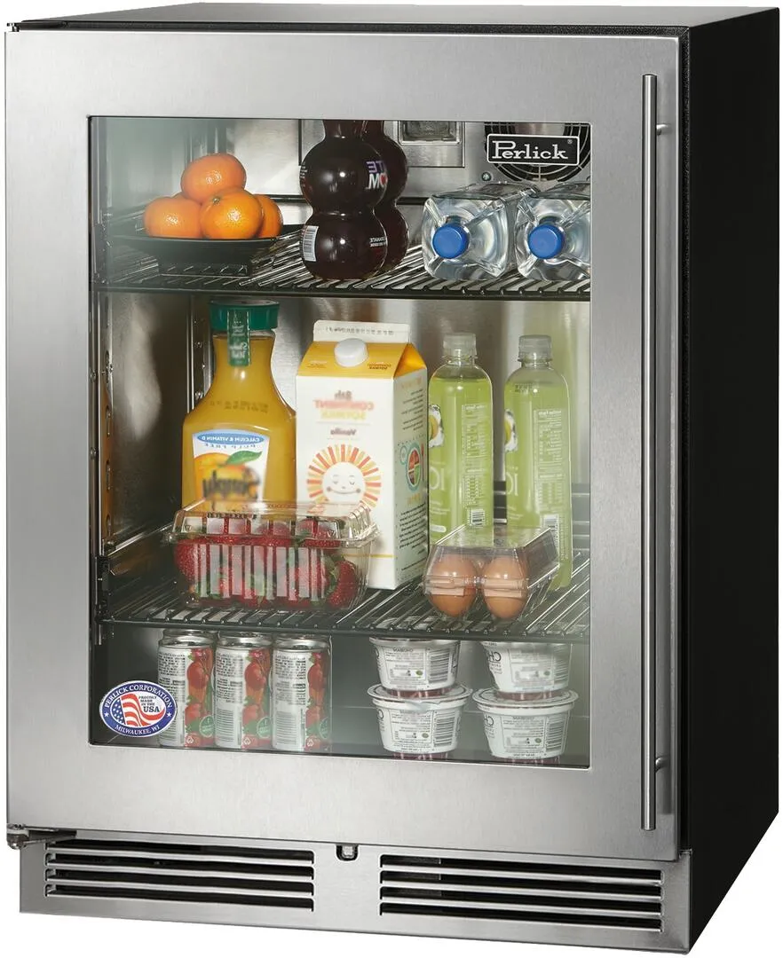 Perlick 24 inch Series 4.8 cu.Ft Compact Refrigerator HA24RB-4-3