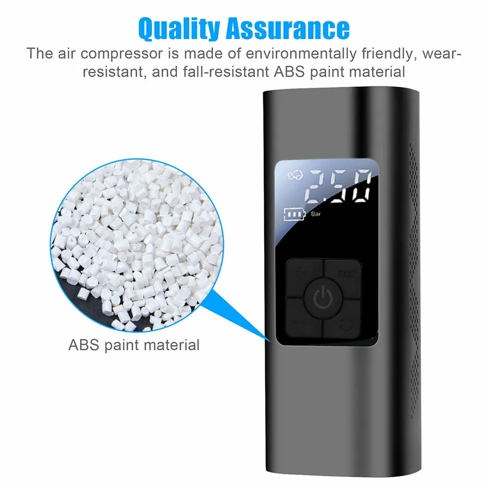Portable 12v Car Digital Air  Tire  Pump With Multi-purpose