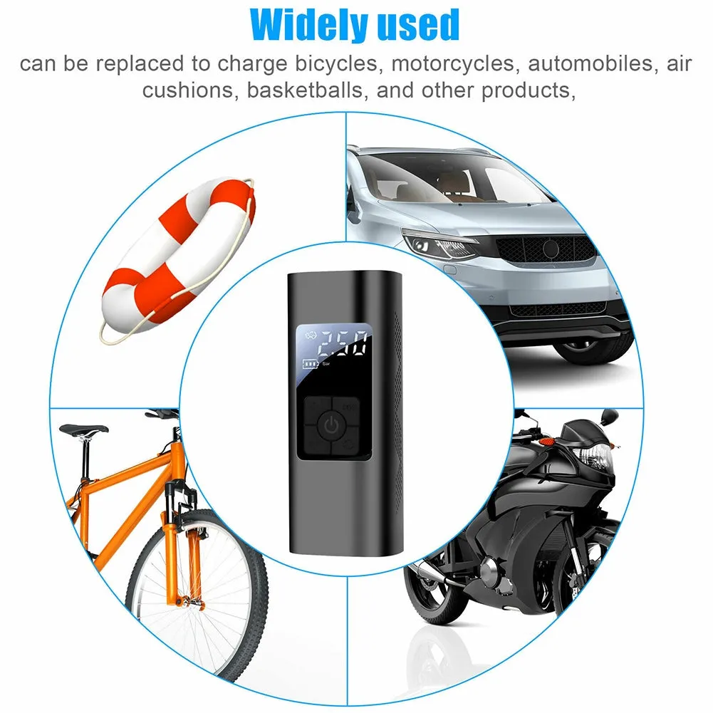 Portable 12v Car Digital Air  Tire  Pump With Multi-purpose