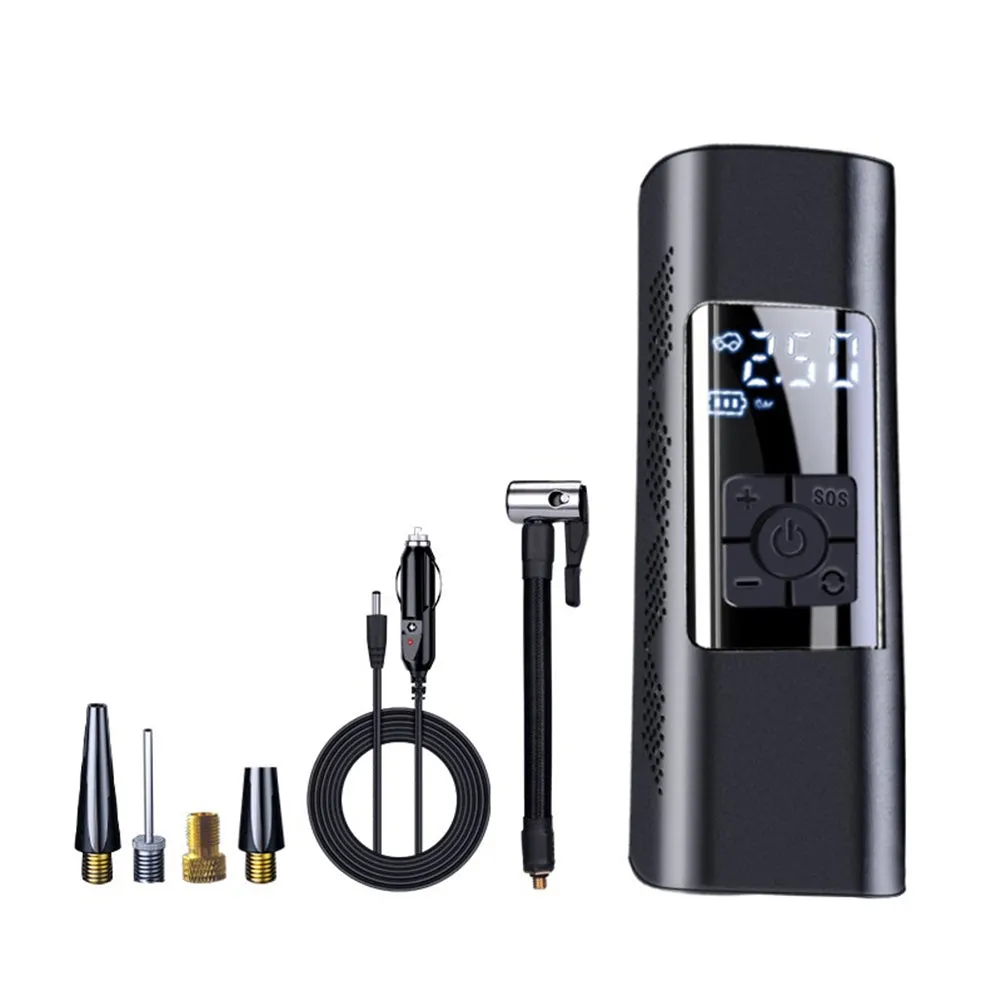 Portable 12v Car Digital Air  Tire  Pump With Multi-purpose