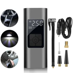 Portable 12v Car Digital Air  Tire  Pump With Multi-purpose
