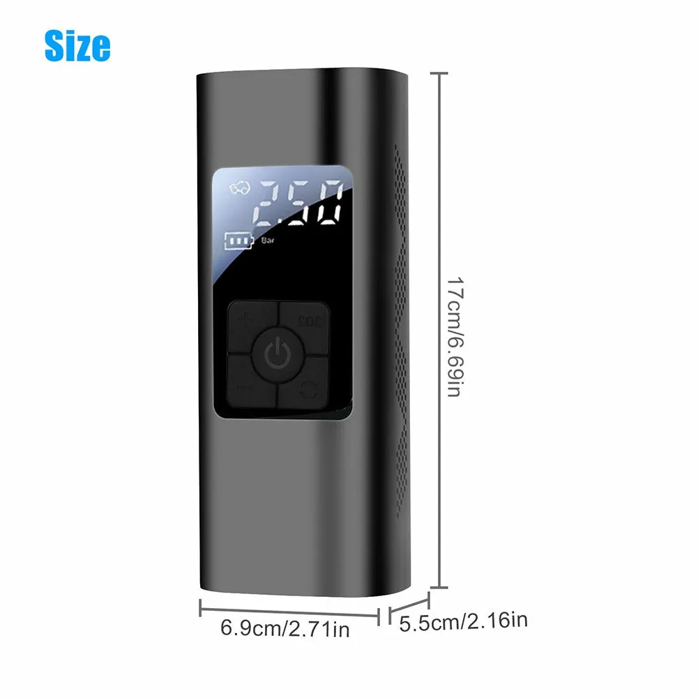 Portable 12v Car Digital Air  Tire  Pump With Multi-purpose