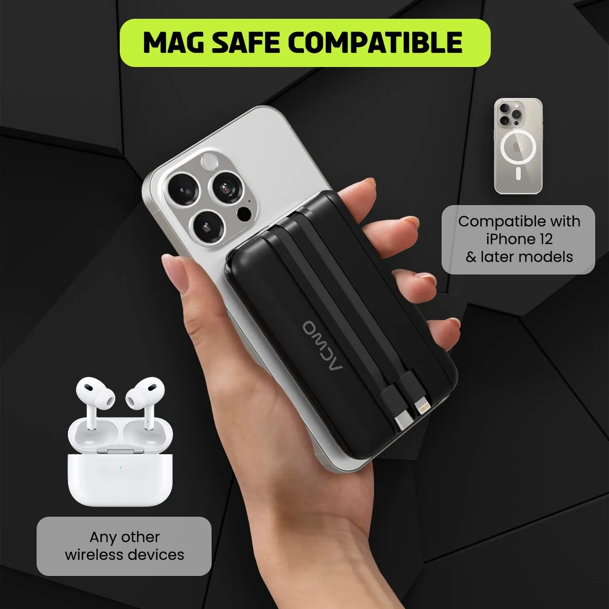 POwER Mag-1 MagSafe Compatible Power Banks
