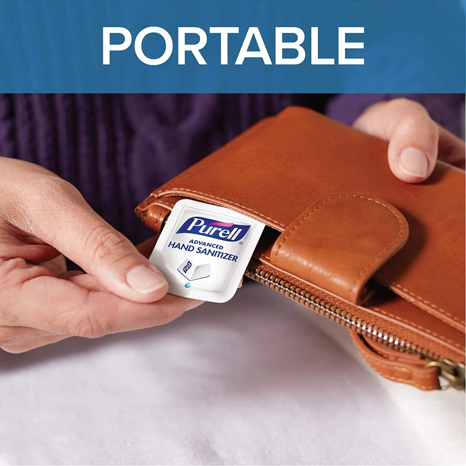 PURELL Singles Advanced Hand Sanitizer Gel, 125 Count