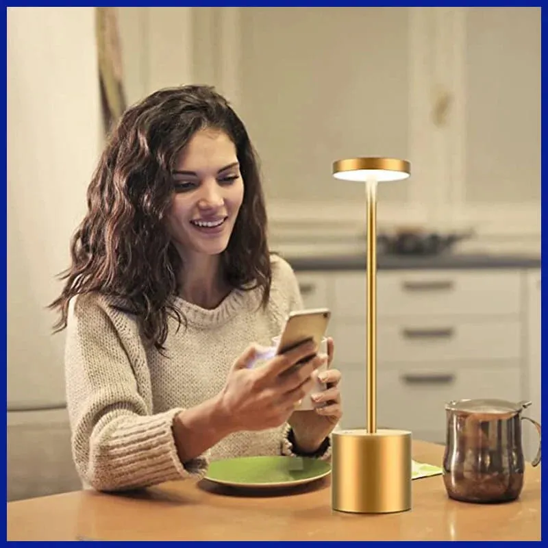 Rechargeable Cordless LED Desk Lamp with Dimmable Lighting