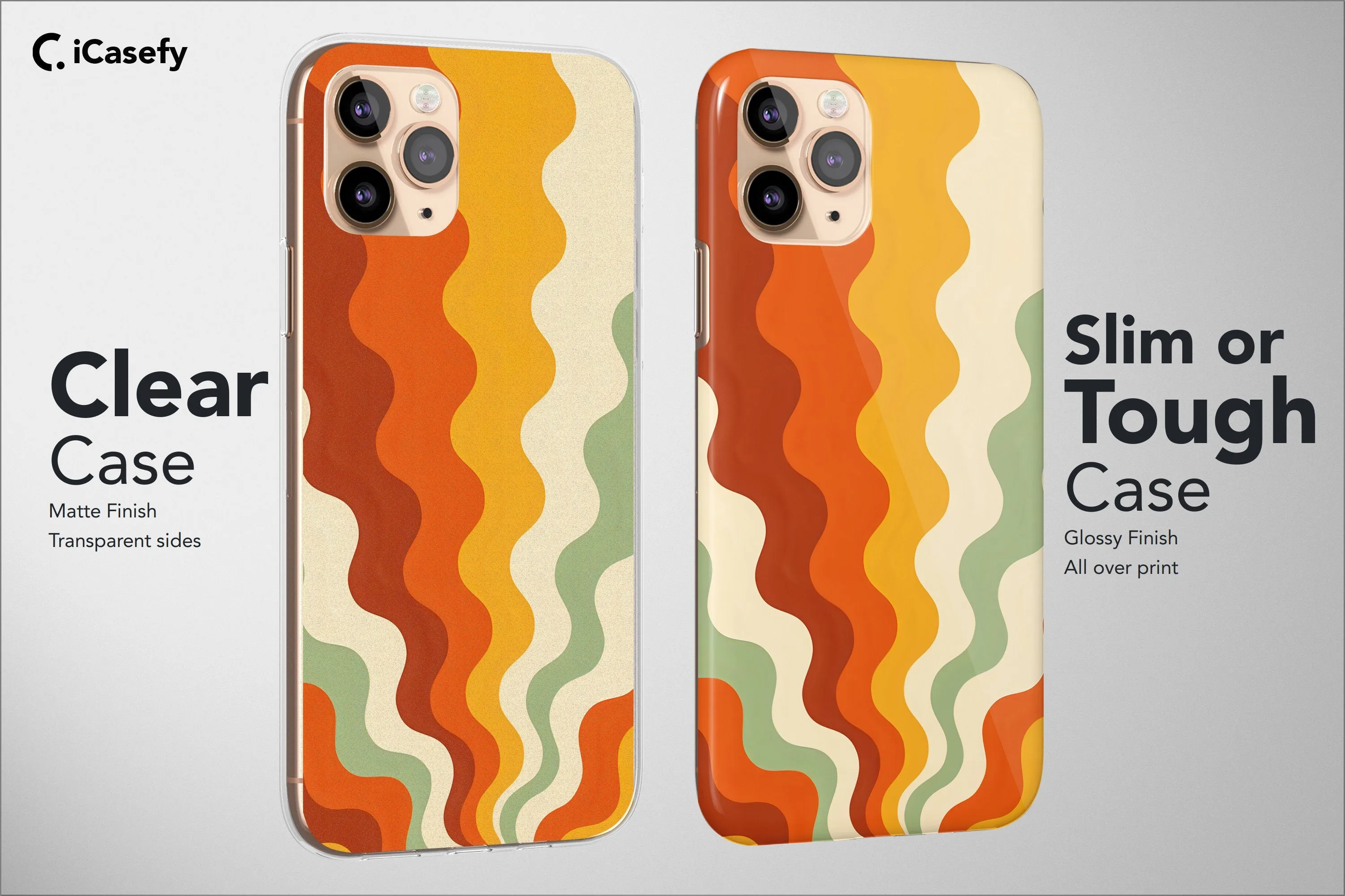 Retro Stripes Phone Case Aesthetic Vintage Lines Cover
