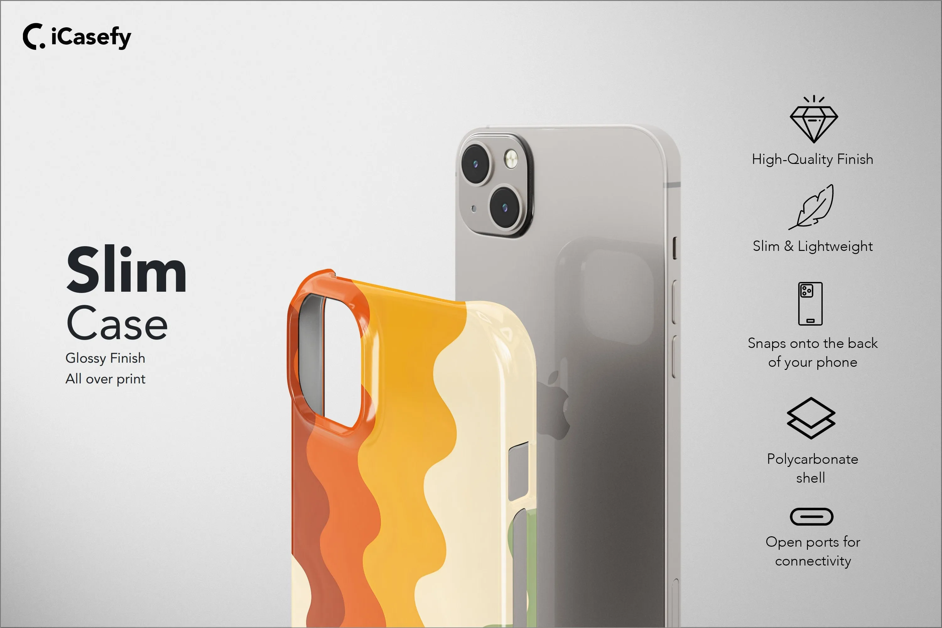 Retro Stripes Phone Case Aesthetic Vintage Lines Cover