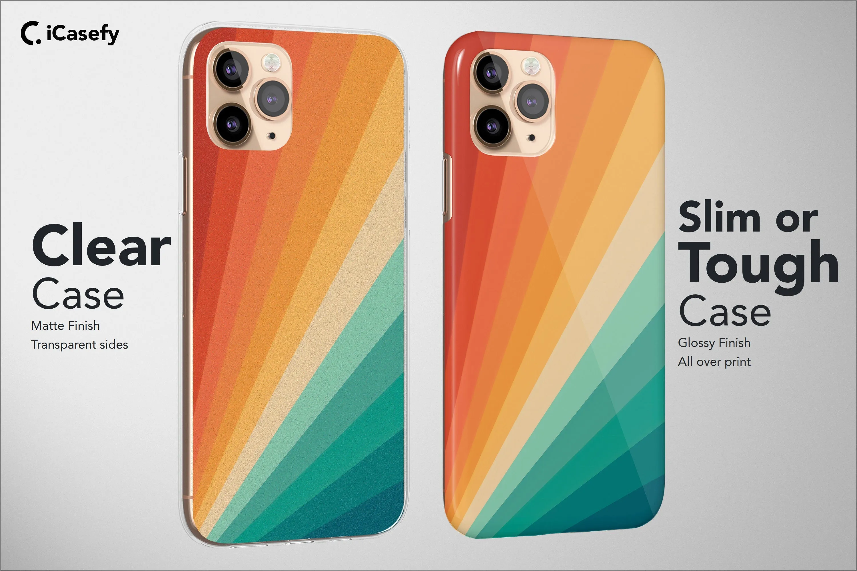 Retro Stripes Phone Case Aesthetic Vintage Lines Cover